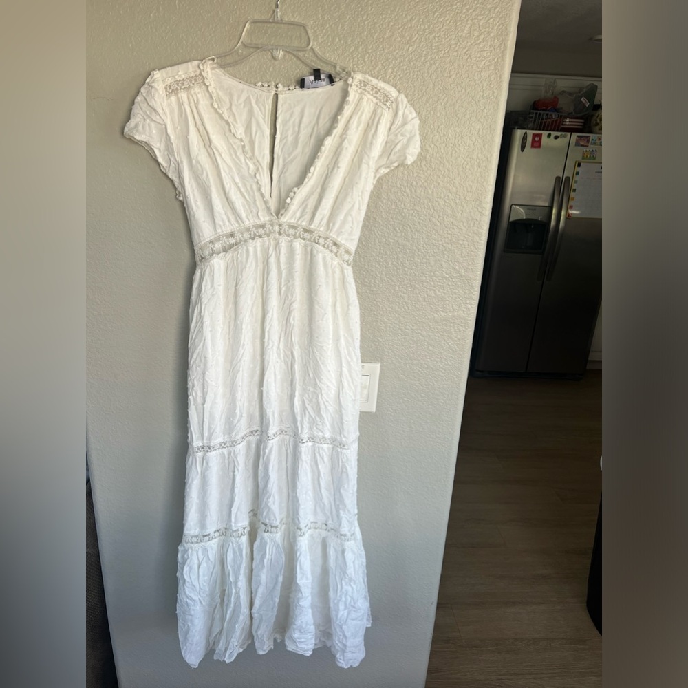 Aakaa White Maxi Dress